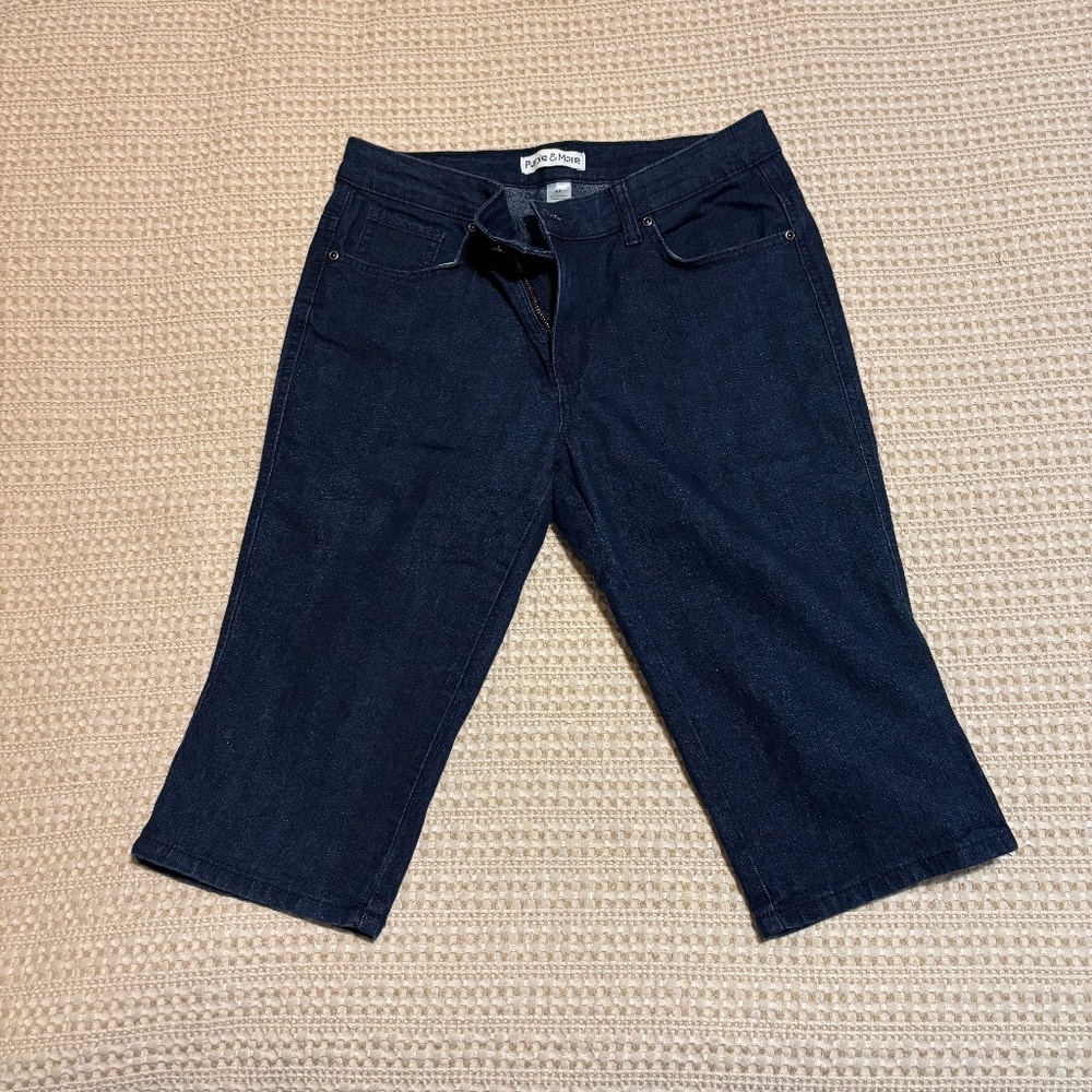 Purple & More Petite Denim Capris
